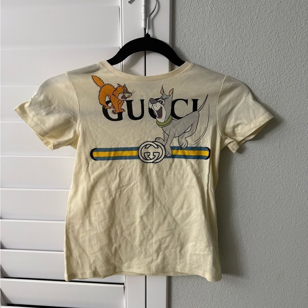 Brand new Gucci Kids jestson collection Cream tshirt size 6